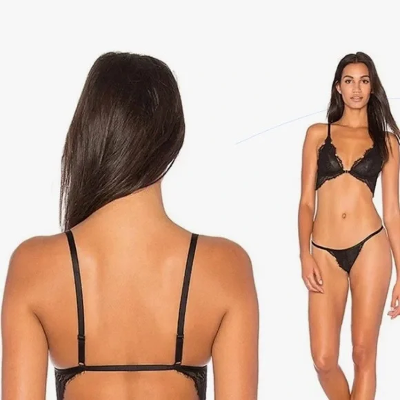 NWT | BLACK | Free People You're So Great Underwire Bra | 34A - Picture 4 of 6